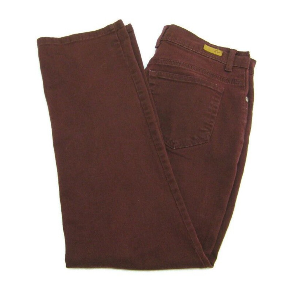 GLORIA VANDERBILT Women's (Size 10 31x28) Burgundy Red Jeans Cotton Denim Pants